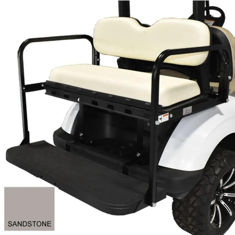 GTW MACH3 Rear Flip Seat for EZGO RXV – Sandstone PN# 01-149