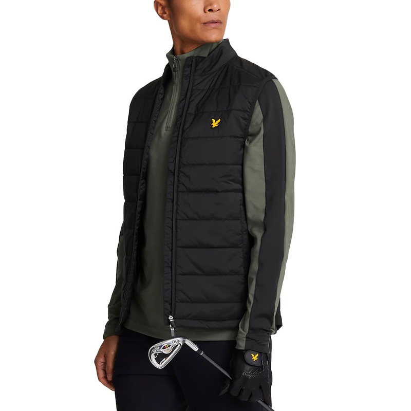Lyle & Scott Wadded Golf Gilet – Black