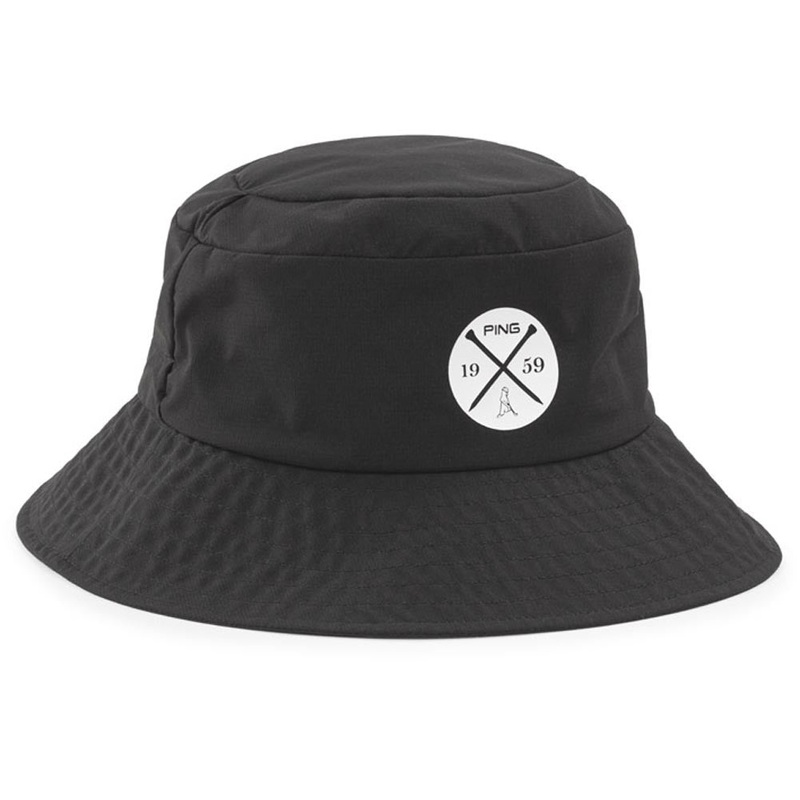 Ping Golf Bucket Hat – 2024|Black|Light Grey