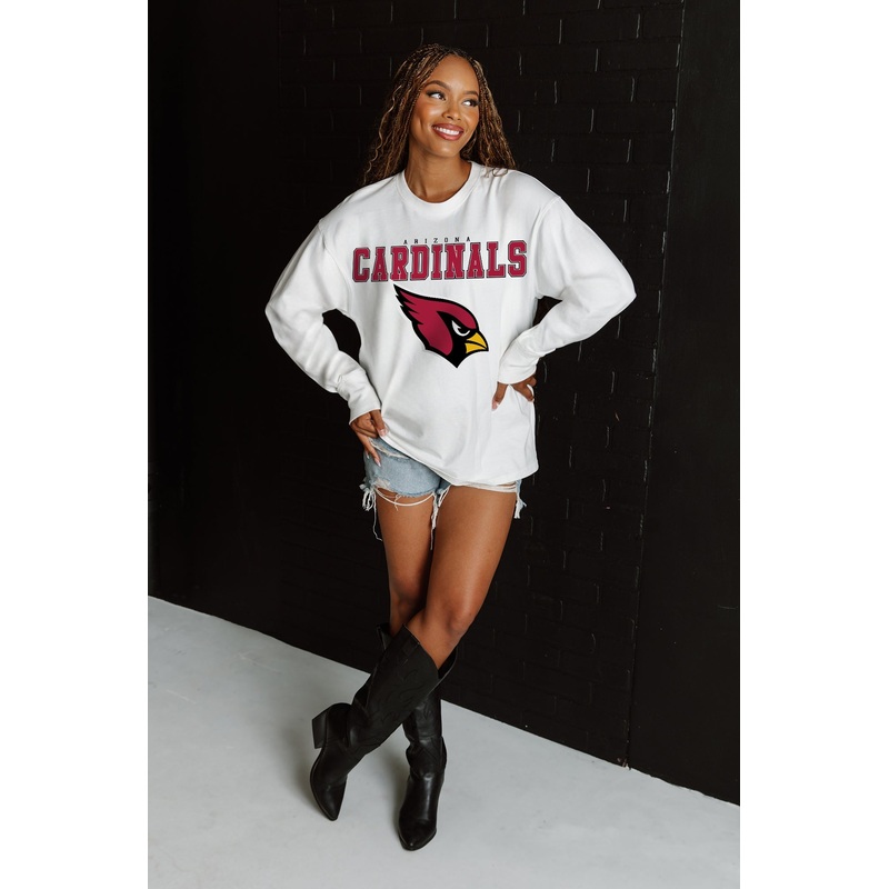 ARIZONA CARDINALS Big Goals Oversized Long-Sleeve Tee