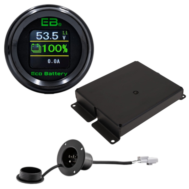 Club Car DS H Frame Installation Kit for Eco 51v 105Ah LifePo4 Thru Hole Lithium Battery