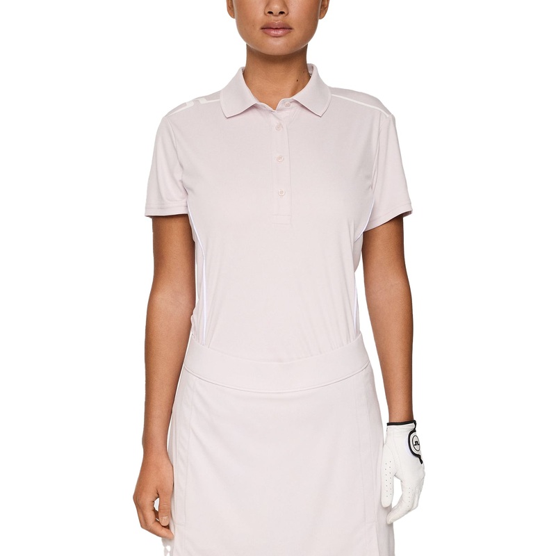 J.Lindeberg Women’s Leyla Golf Polo Shirt – Grey Lilac