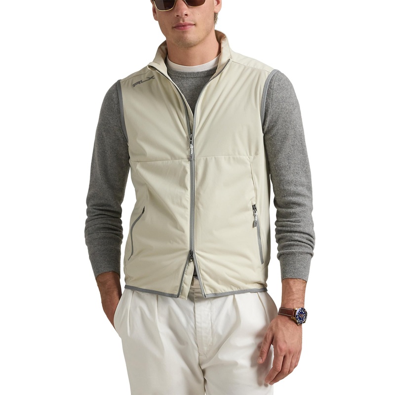 RLX Ralph Lauren Packable Interlock Golf Vest – Basic Sand