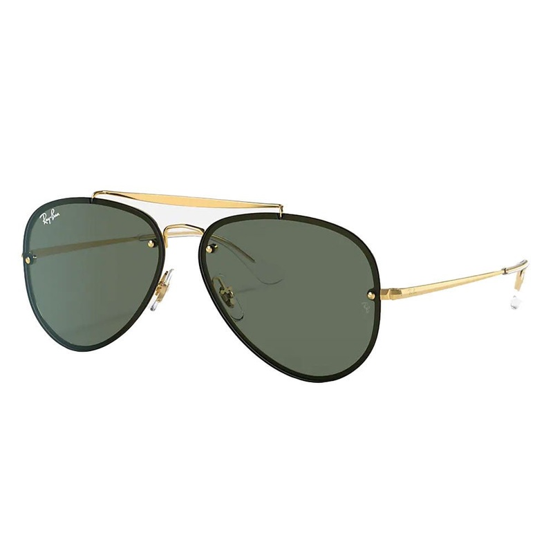 Ray-Ban Blaze Aviator – Polished Gold/Green