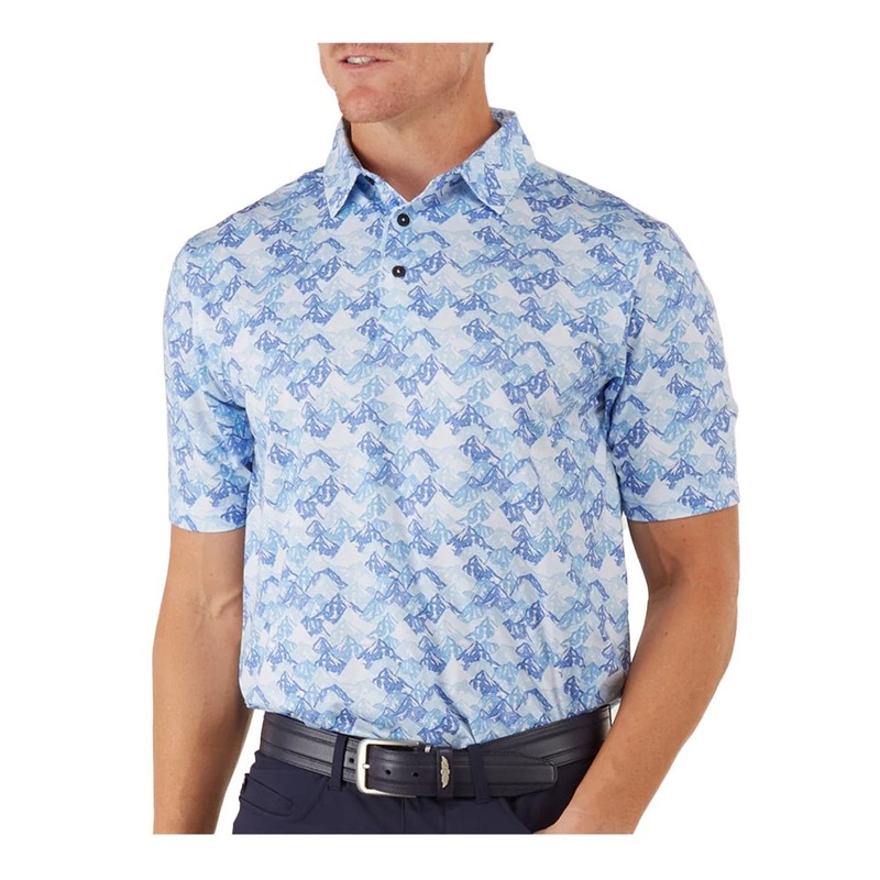 Straight Down Mountain High Golf Polo