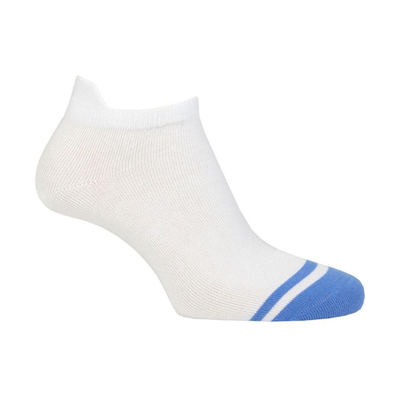 Glenmuir Women’s Eugenie Patterned Golf Socks – White/Tahiti Stripes