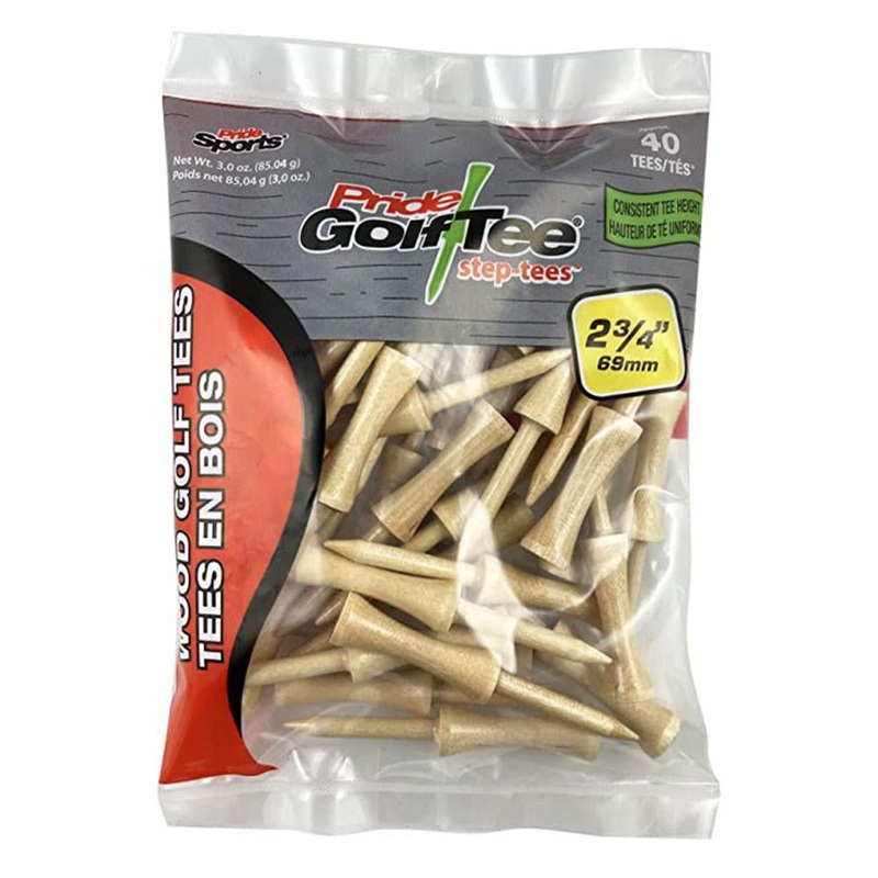 Step Tees – 40 Count|Natural|White|2 1/8″|2 3/4″|3 1/4″
