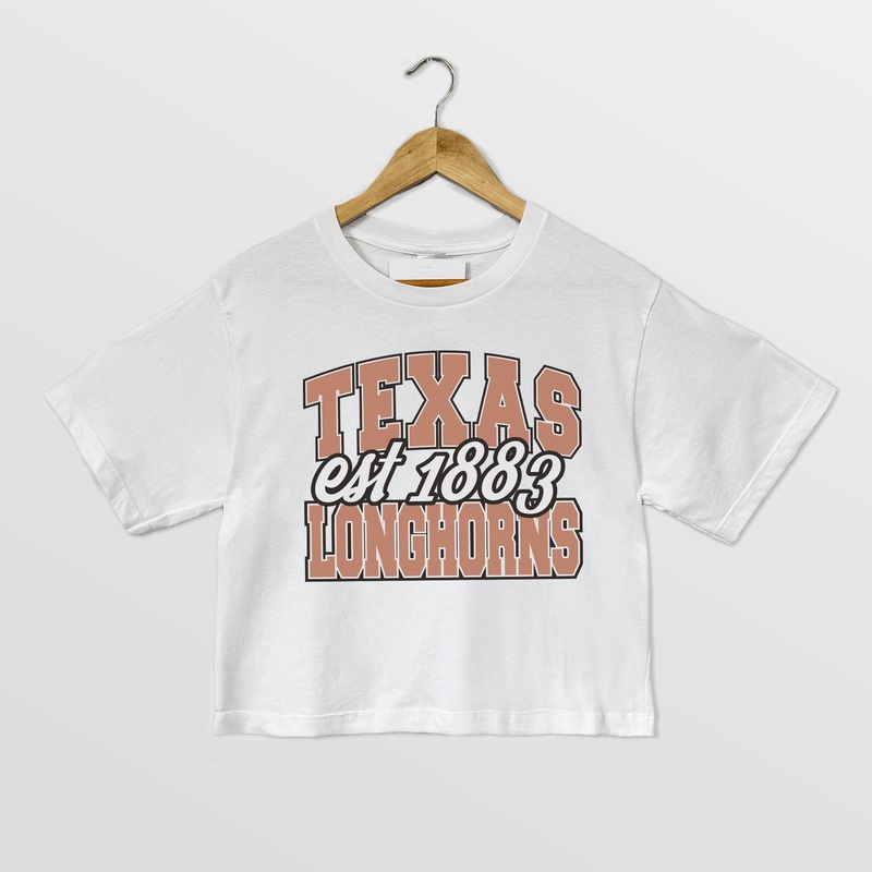 TEXAS LONGHORNS DEEP ROOTS BOXY FIT WOMEN’S CROPPED TEE