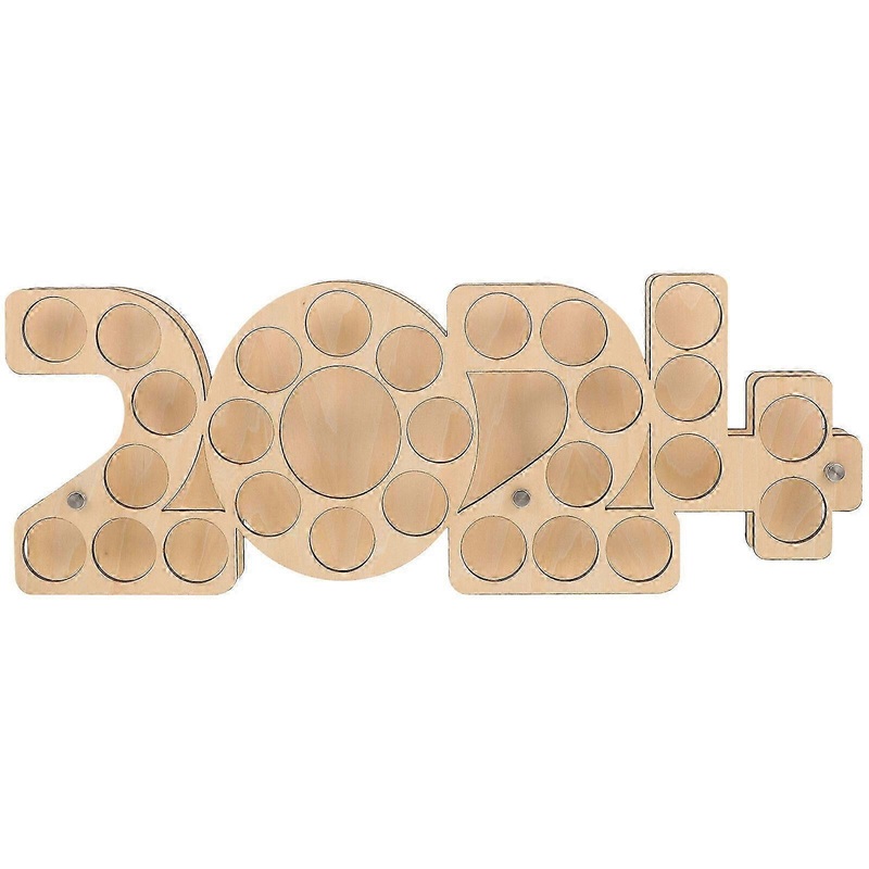Wooden Golf Ball Holder Case – Decorative Desktop Display (57×20.7x1cm)