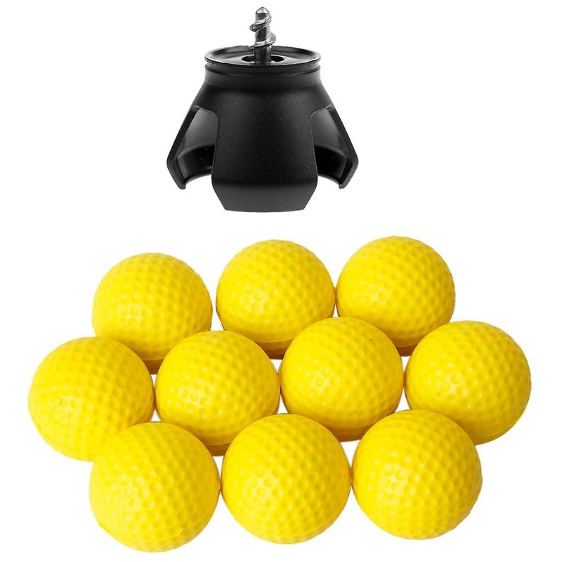 10pcs PU Golf Ball Training Soft Foam Practice Balls + Golf Ball Pick Up