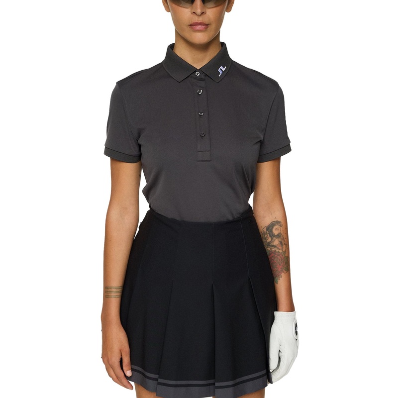 J.Lindeberg Women’s Tour Tech Golf Polo Shirt – Asphalt