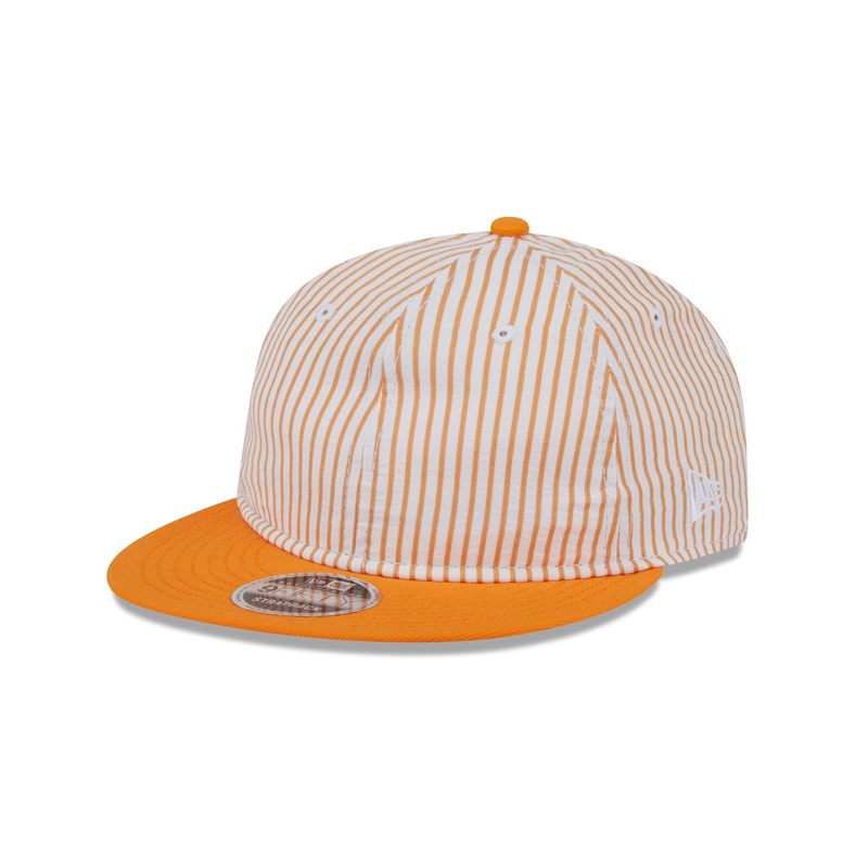 Orange Pinstripe Retro Crown 9FIFTY Snapback Hat