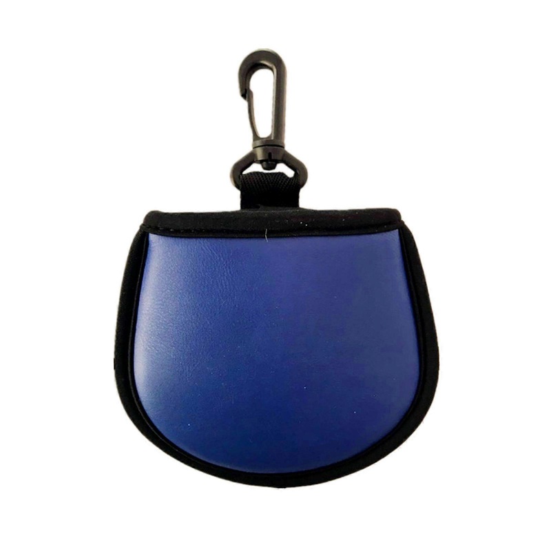 Golf Ball Cleaner Pouch Waterproof Golf Ball Washer Pocket Golf Ball Washer Pocket Pouch Golf Ball Cleaner Bag with Clip  Blue
