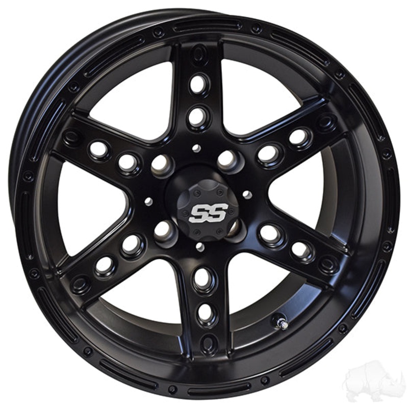RHOX RX187, Machined Matte Black, 14×7 ET-15