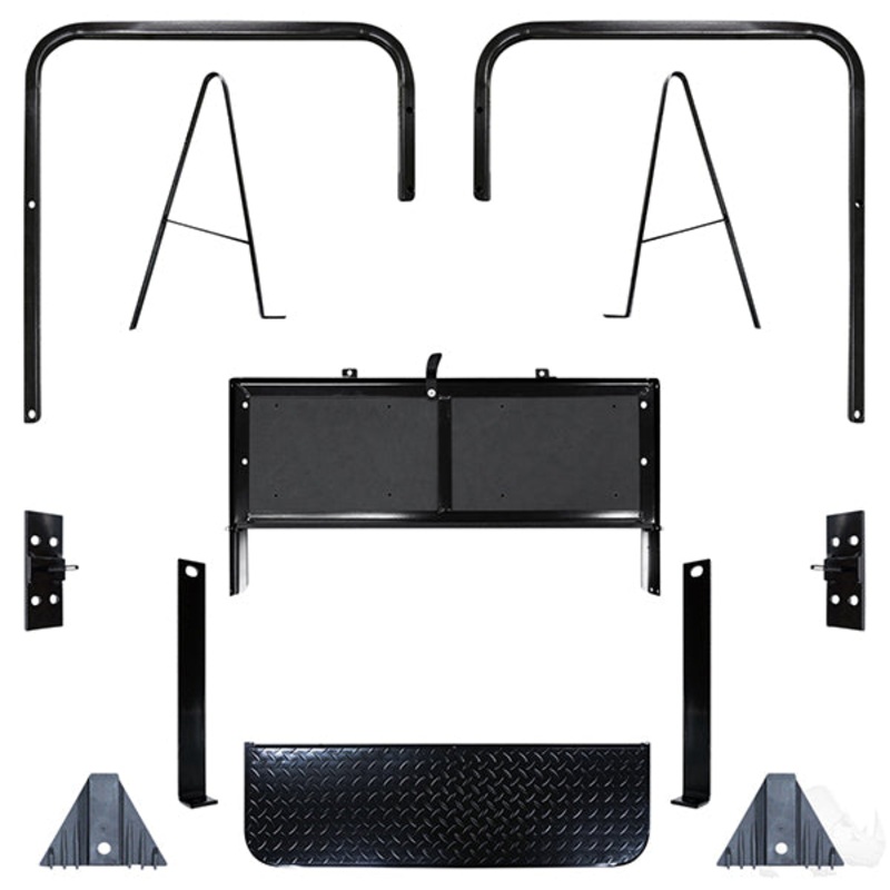 RHOX SS Seat Kit, Rally White/Red, Club Car DS PN# SEAT-721WR-R