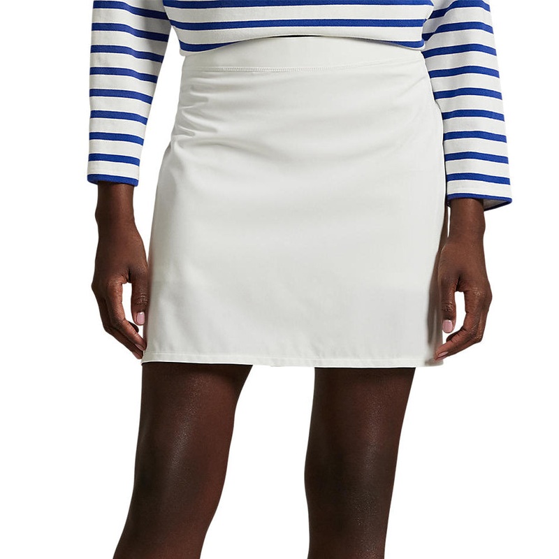 RLX Ralph Lauren Women’s 17 Aim Pleated Back Golf Skort – Ceramic White