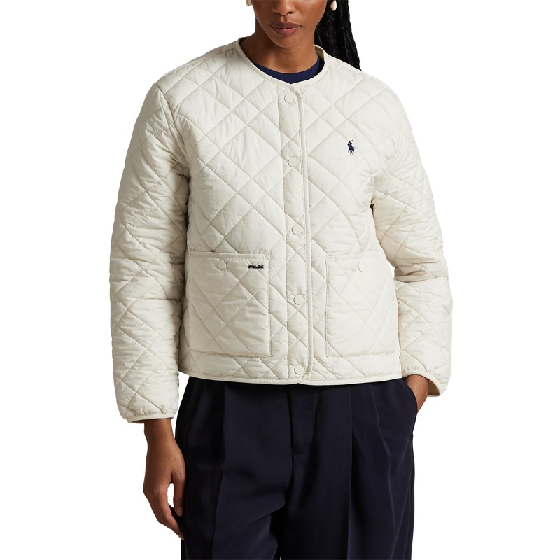 RLX Ralph Lauren Women’s Quilted Jacket – Cream Multi