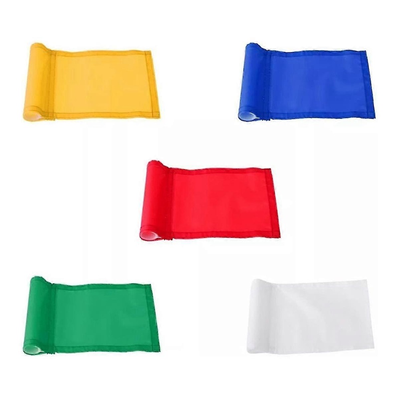 5pcs Golf Flag Golf Putting Flag Golf Training Hole Pole Cup Flags Golf Target Flag