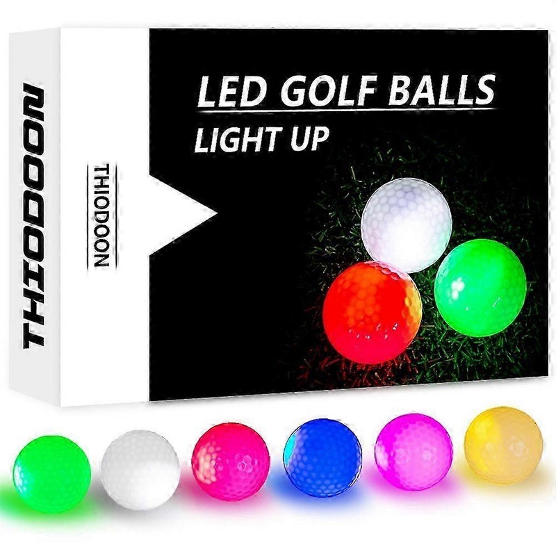 Luminous LED Golf Ball Light-up Flashing Night Light Glowing Fluorescence Golf Balls Golfing Practic