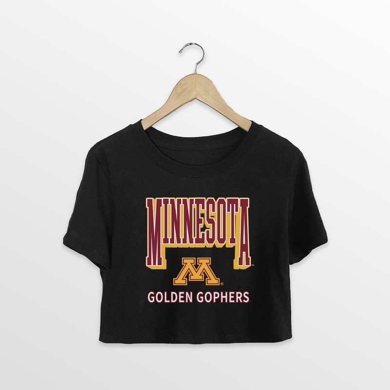 MINNESOTA GOLDEN GOPHERS PURE VICTORY CLASSIC CROP TEE