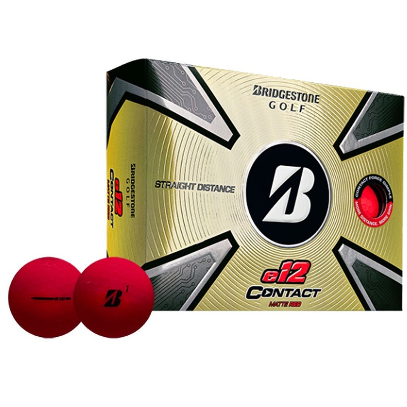 Bridgestone e12 Contact Golf Balls – Matte Red – 2023