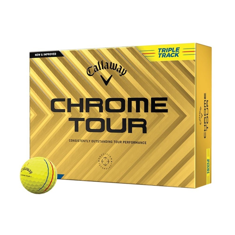 Callaway Chrome Tour Triple Track Golf Balls – Yellow – 2024