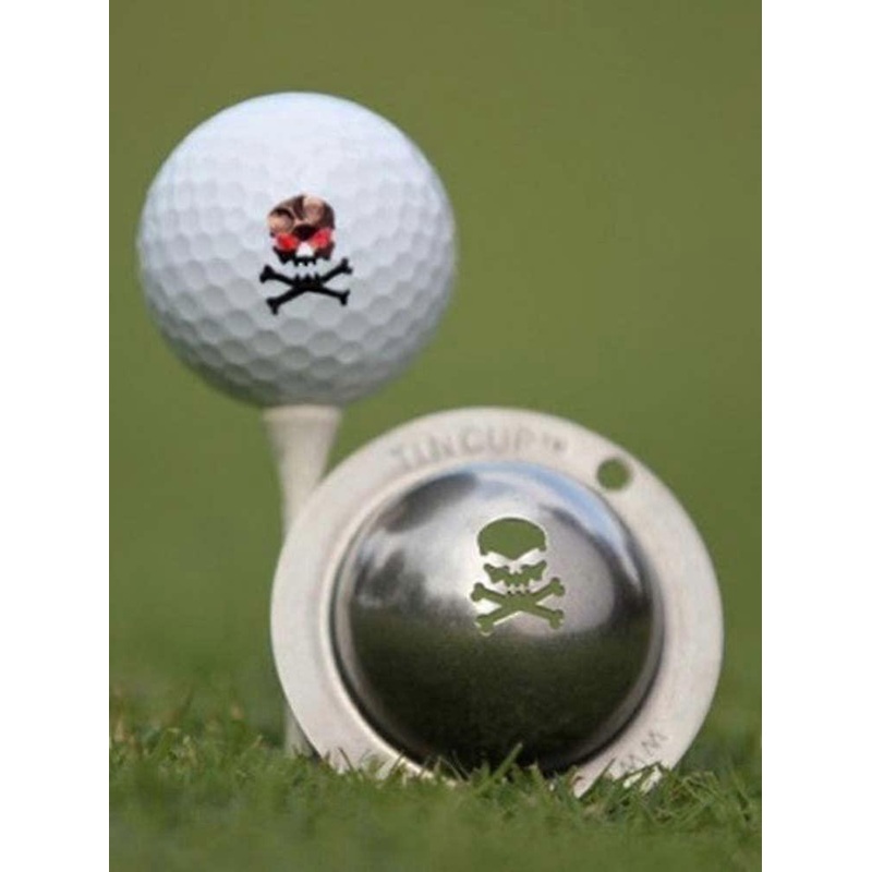 Tin Cup Golf Ball Custom Marker Alignment Tool Jolly Roger Tw