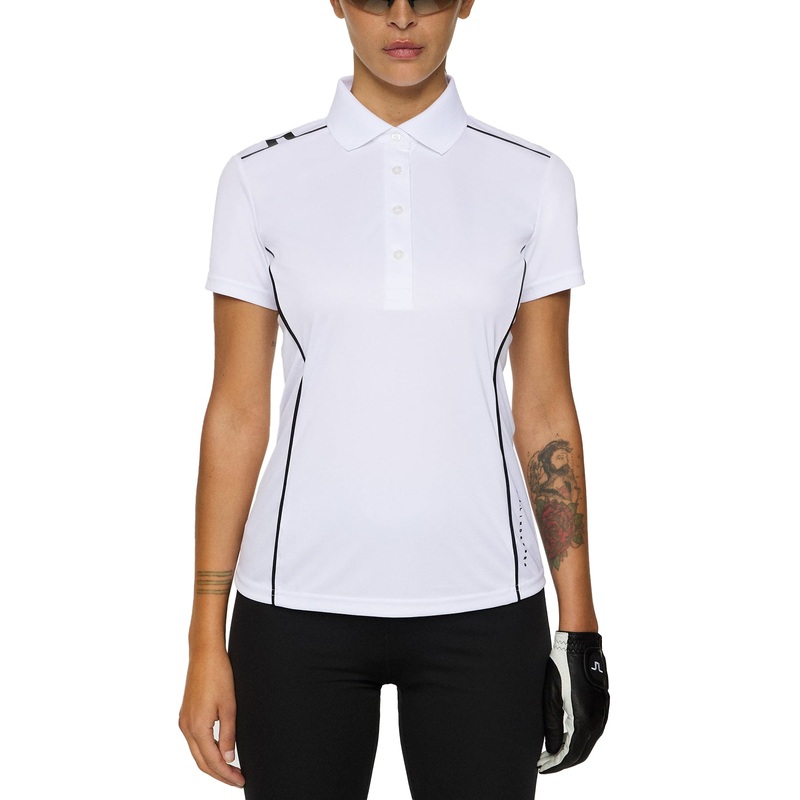 J.Lindeberg Women’s Leyla Golf Polo Shirt – White