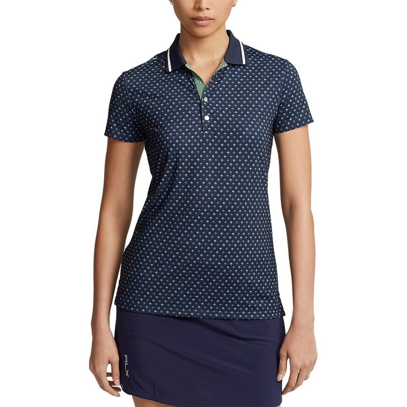 RLX Ralph Lauren Women’s Printed Airflow Polo Golf Polo Shirt – Sport Diamond
