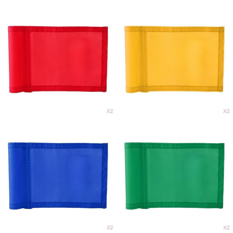8x Portable 7×5 Nylon Training Golf Putting Practice Practicing Green Flag