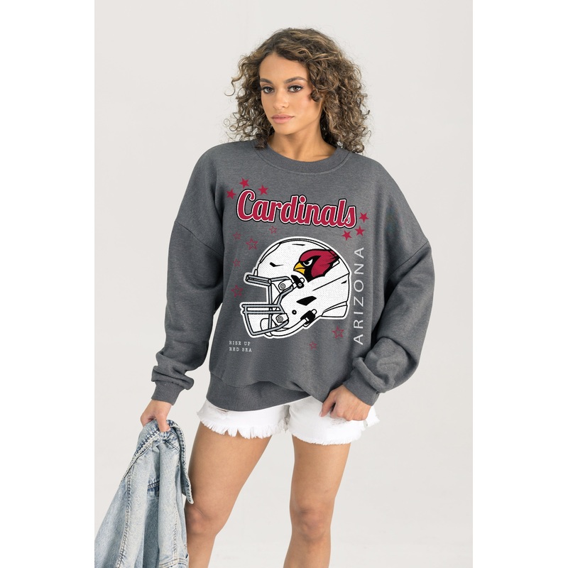 ARIZONA CARDINALS Ready To Rumble Fleece Crewneck Pullover