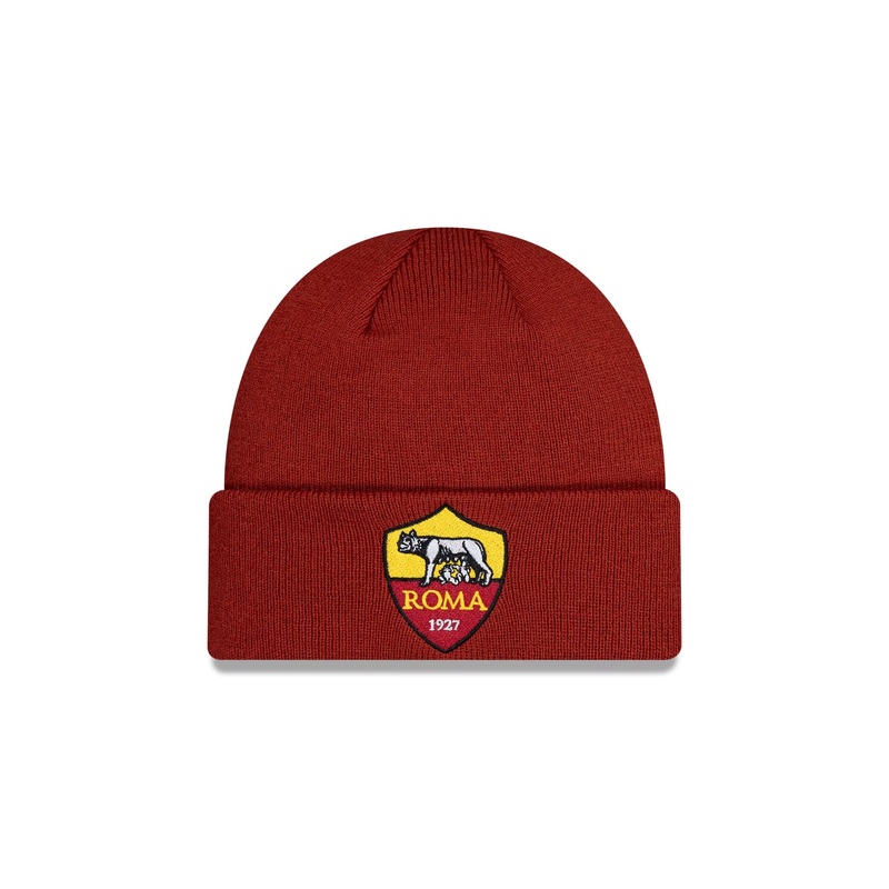 AS Roma Red Cuff Knit Hat|One Size