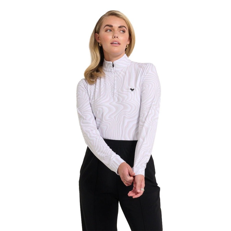 Bad Birdie Women’s Printed Quarterzip – Yung Wavy