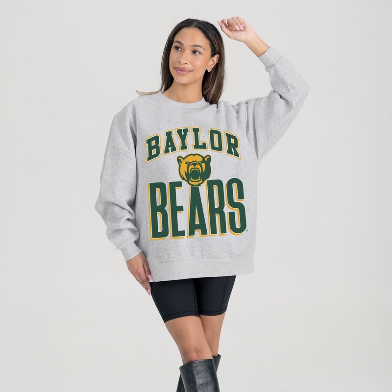 BAYLOR BEARS FIERCE FOCUS PREMIUM FLEECE DROP SHOULDER CREWNECK PULLOVER