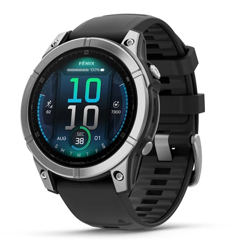 Garmin fenix E 47 mm AMOLED Stainless Steel Multisport GPS Smartwatch (Open-Box)