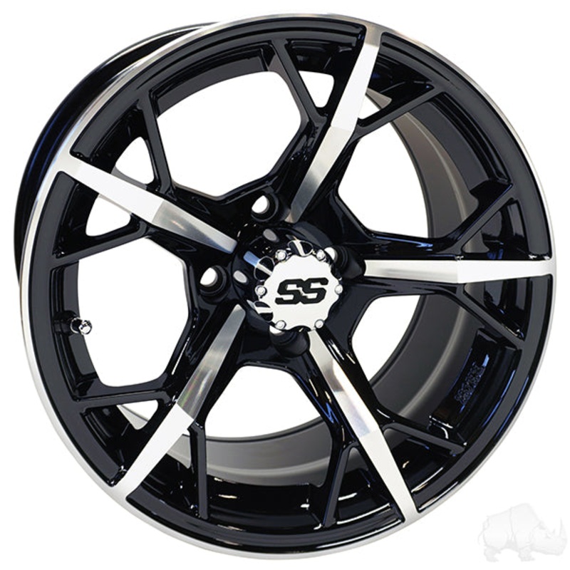 RHOX RX400, Machined Gloss Black, 14×7 ET-25