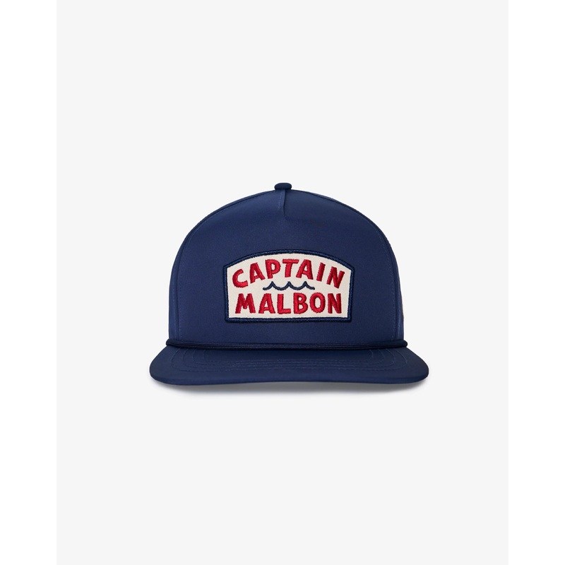 CAPTAIN MALBON ROPE HAT|Navy|White|OS