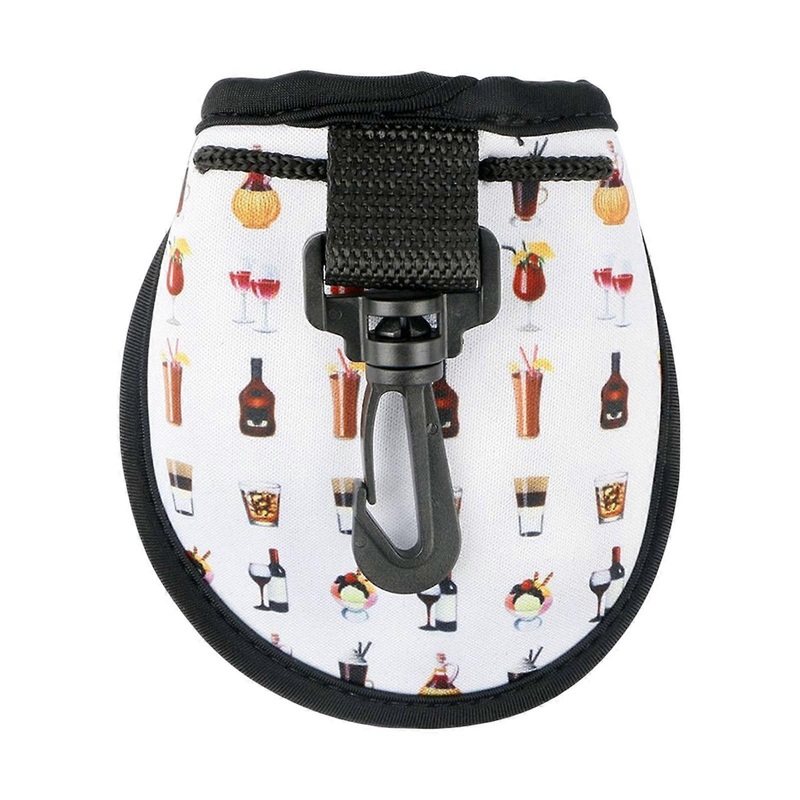 Mini Golf Balls Holder Fanny Pack Golf Pocket with Clip Hook Golf Ball Bag
