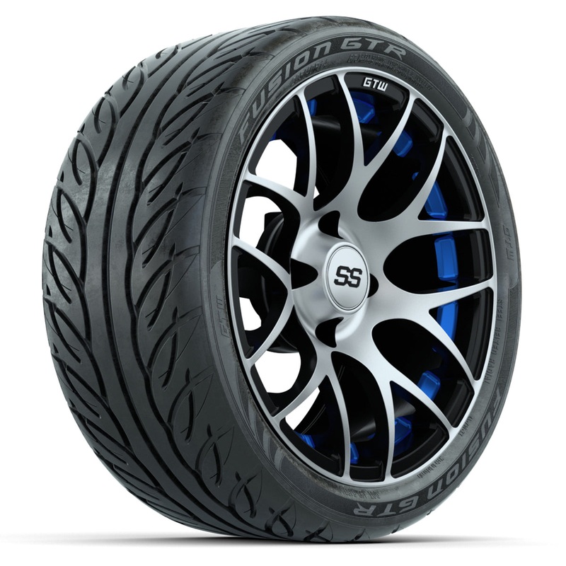 Set of (4) 14 in GTW Pursuit Wheels with 205/40-R14 Fusion GTR Street Tires PN# A19-740