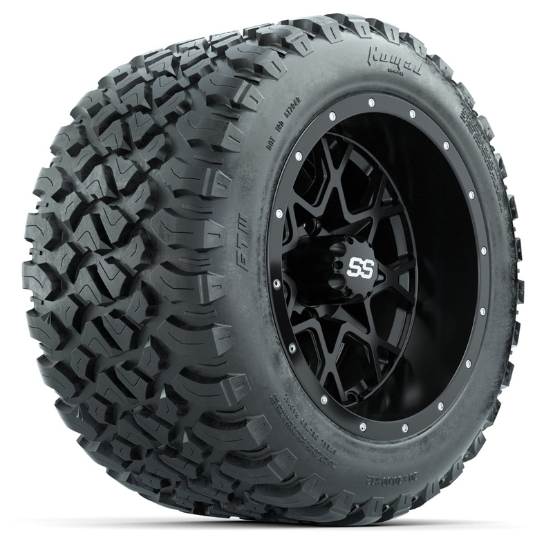 Set of (4) 12 in GTW Vortex Wheels with 20×10-R12 GTW Nomad All-Terrain Tires PN# A19-465