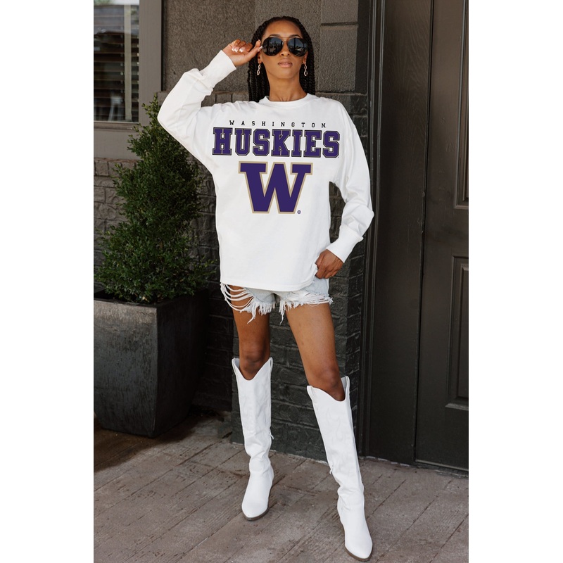 WASHINGTON HUSKIES Big Goals Oversized Pullover