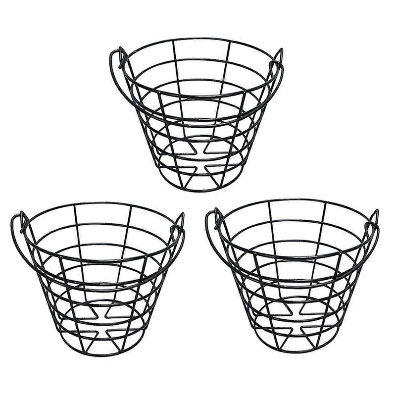 3X Practice Golf Balls Container Basket with Handle Storage Box Hold Up to 50 PCS Golf Balls