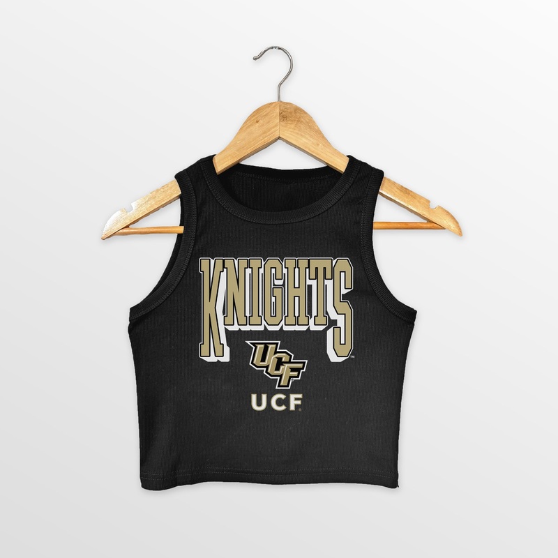 CENTRAL FLORIDA KNIGHTS PURE VICTORY ESSENTIAL RIBBED CROP TANK