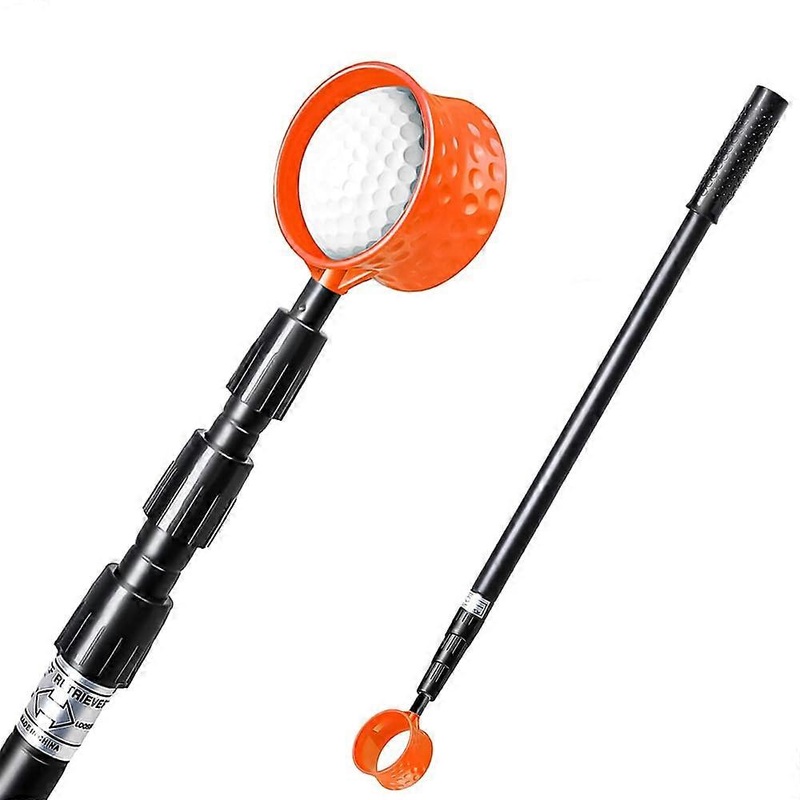 Golf Ball Retriever, 18Ft 15Ft 12Ft Securely Locking Scoop Aluminum Alloy Telescopic Golf Ball Picker for Water