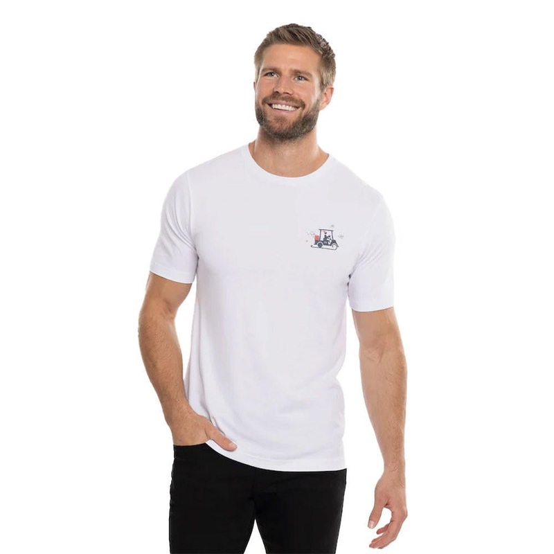 Travis Mathew Danisher Tee|White|Small|Medium|Large|X-Large|XX-Large|XXX-Large