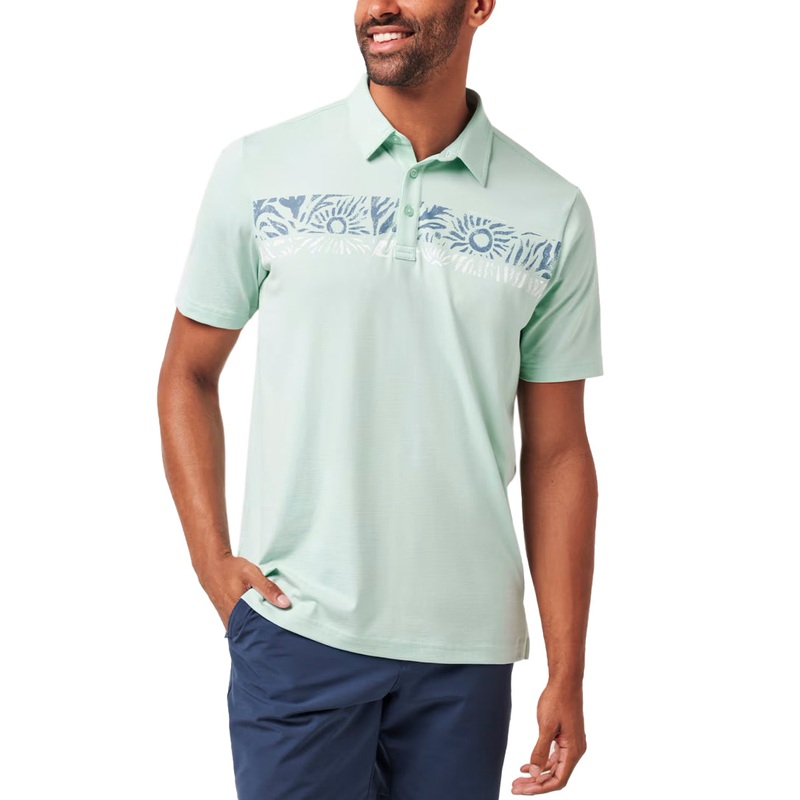 Travis Mathew Salt Rock Golf Polo Shirt  – Eggshell Blue