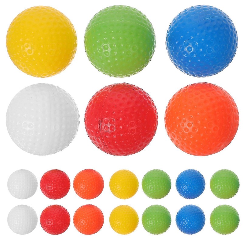 22pcs Ball Hollow Ball Non-porous Ball Swing Training Aids Indoor Double Layer Practice Balls for Indoor (Random Color)