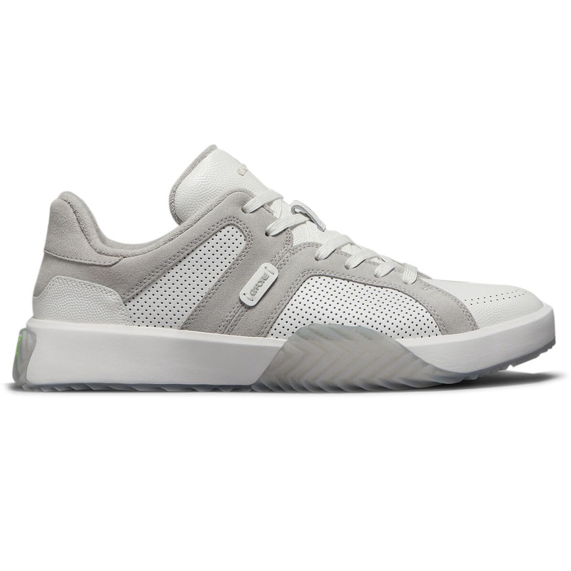 G/Fore Women’s G.112 Leather Street Shoes – Snow/Nimbus