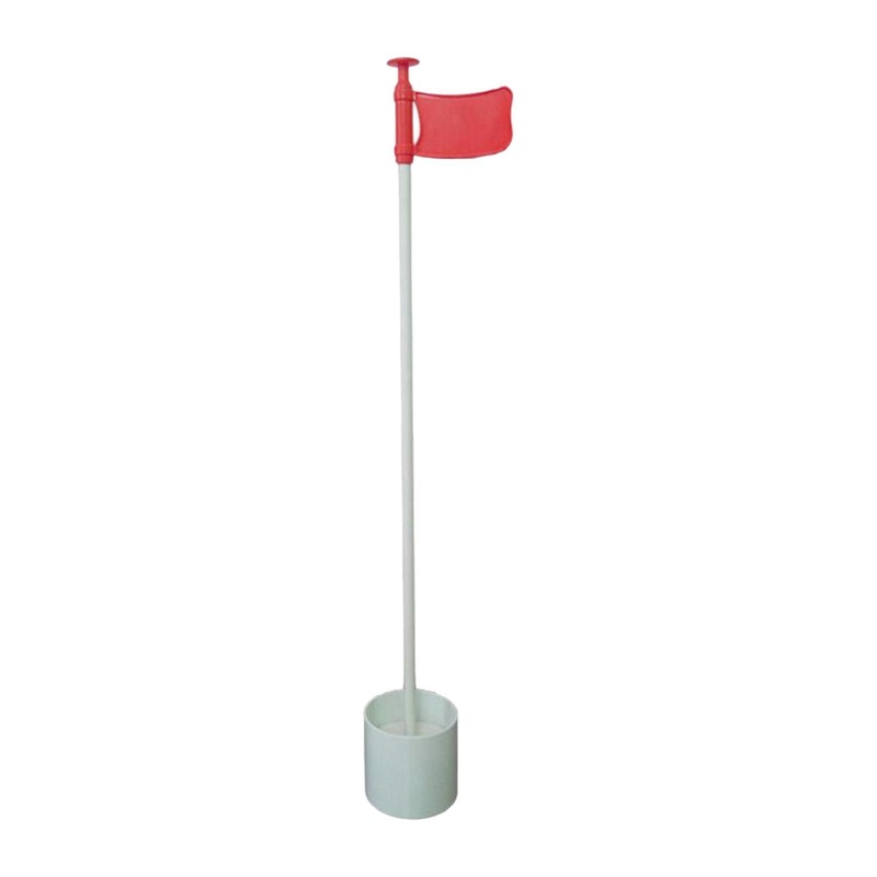 Golf Putting Green Flag and Hole Cup Practice Golf Flagpoles Home Golf Flags White