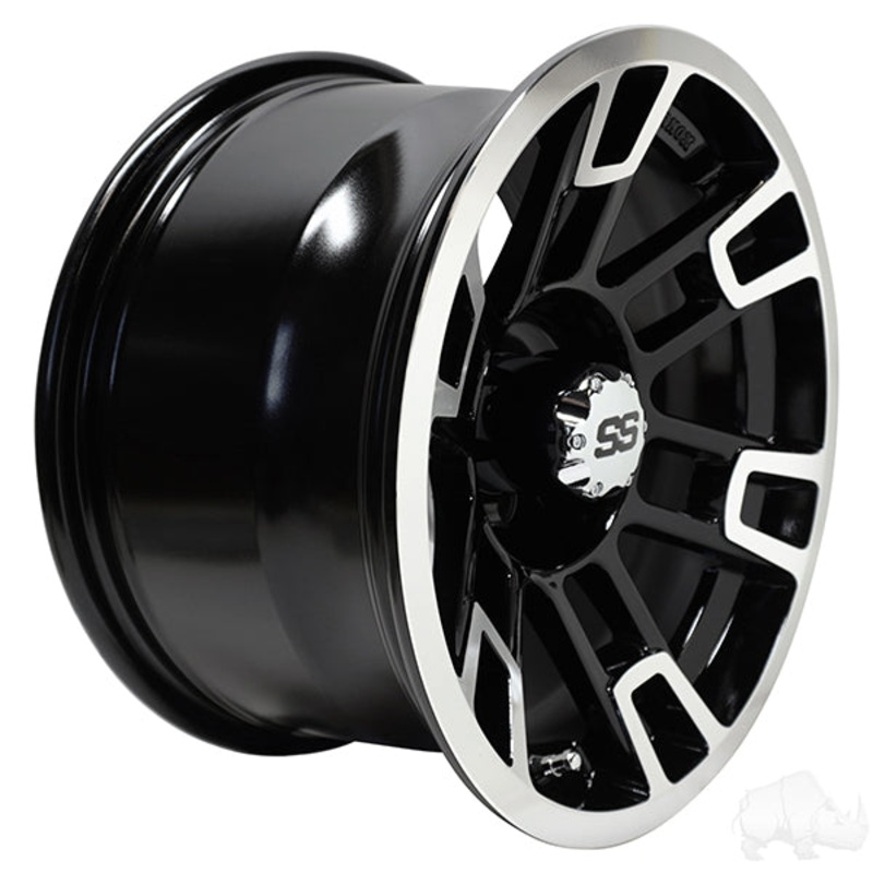 RHOX RX391, Machined Gloss Black, 14×7 ET-25